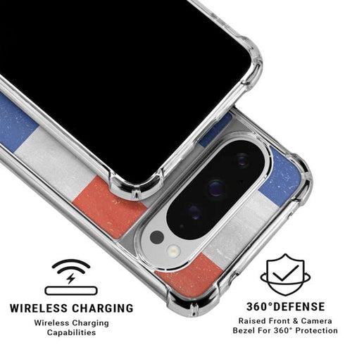 Dominican Republic Flag Faded Google Pixel 10 Pro Clear Case